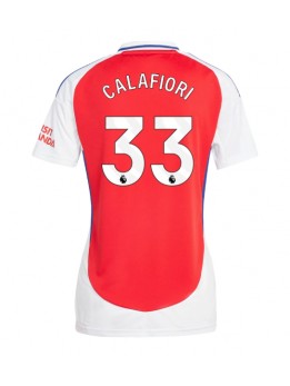 Billige Arsenal Riccardo Calafiori #33 Hjemmedrakt Dame 2024-25 Kortermet